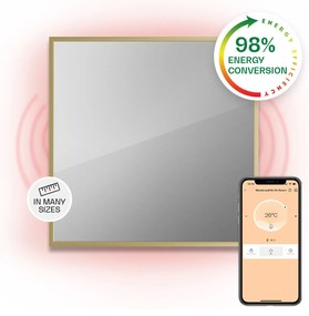 Klarstein La Palma 500 smart, infravörös hősugárzó 2 az 1-ben, 60 x 60 cm, 500 W, tükör elülső rész