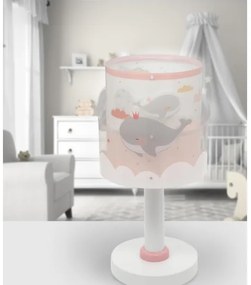 Dalber 61171S - Gyereklámpa WHALE DREAMS 1xE14/8W/230V rózsaszín