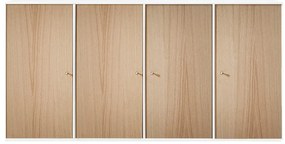 Fali komód tölgyfa dekorral Hammel Mistral Kubus, 136 x 69 cm