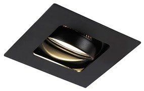 Modern okos süllyesztett spotlámpa fekete, WiFi GU10-zel - Artemis