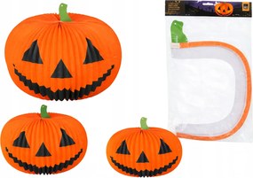 196. Papírlámpa Halloween tök 50 x 37 cm – Függő dekoráció
