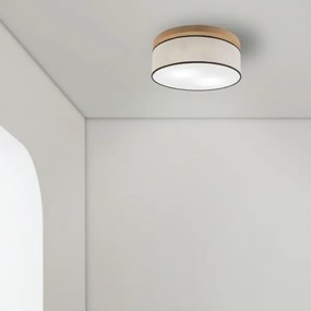 Brilagi - LED Mennyezeti lámpa BELLADONNA 2xE27/15W/230V átm. 40 cm krémes/tölgy