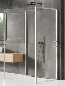 New Trendy Prime zuhanykabin 110x100 cm négyszögletes króm fényes/átlátszó üveg K-1259