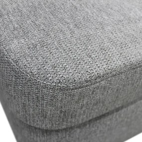 SERPA U-alakú, ággyá alakítható balos sarokülőgarnitúra tárolóval, szürke