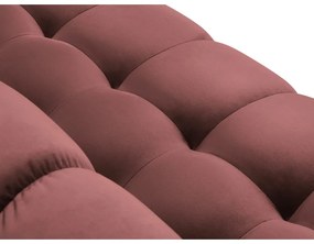 Bali rózsaszín bársony sarokkanapé, bal oldali - Cosmopolitan Design