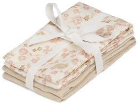 Bézs bio pamut mosdókesztyű szett 4 db-os 30x30 cm Augusta – Cam Cam Copenhagen