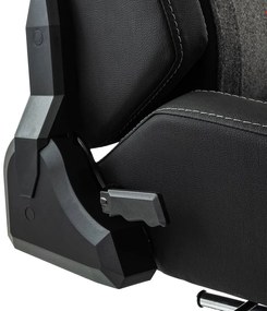 FIRTINA Massage TX 200 KG teherbírású szövet gamer szék lábtartóval, beépített masszázs- és fűtés funkcióval, 3D kartámasz