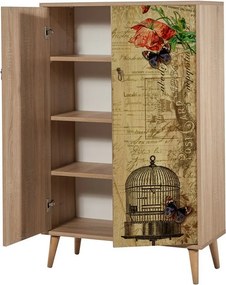 Mega Sonoma Oak Roses szekrény