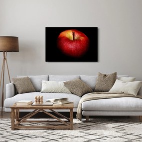 Az alma képe és a fekete háttér (90x60 cm)
