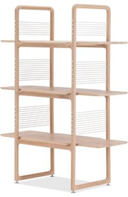 Muse könyvespolc tömör tölgyfából, magasság 140 cm - Gazzda