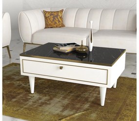 Kávésasztal RAVENNA 60x90 cm fehér