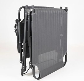 Összecsukható nyugágy párnával 189 x 63 x 34 cm szürke