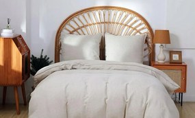 Lenvászon ágyneműhuzat garnitúra (220x240cm) Bézs Paplan- és párnahuzat