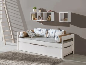 Egyszemélyes ágy 90 cm Balos (ágyráccsal és tárhellyel). 605357
