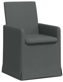 Étkező Székek 2 pcs Sötétszürke 57 x 67 x 95 cm szövet