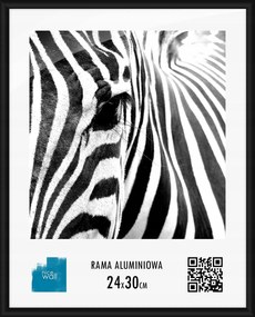 Képkeret alumínium keret 24x30 cm Fekete