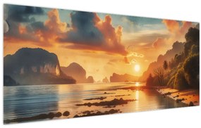 Kép - Kilátás a partról (120x50 cm)