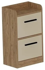 Éjjeliszekrény Sivadu 3 (atlanti fenyő + bézs). 1094432