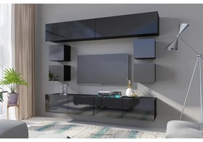 Faliszekrény PAVO 34x34 cm fényes fekete