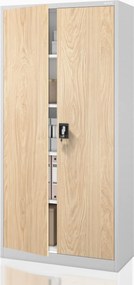 Irodai iratszekrény szürke / sonoma tölgy: Eco Design JAN 900 x 1850 x 400 mm