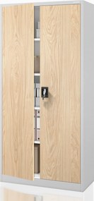 Irodai iratszekrény szürke / sonoma tölgy: Eco Design JAN 900 x 1850 x 400 mm