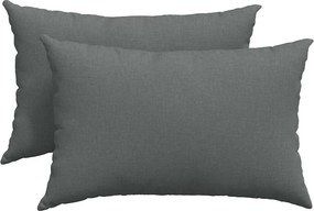 vidaXL Kanapé párnák 2 pcs Sötétszürke 60 x 40 cm szövet