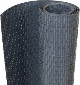 vidaXL antracitszürke polyrattan erkélyparaván 400x90 cm