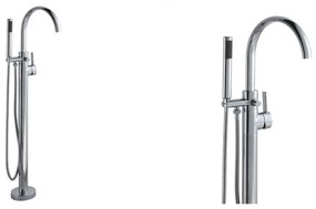 Via szabadon álló kádtöltő csaptelep