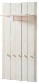 Fehér borovi fenyő előszoba bútor 60x120x25 cm Anita – Støraa