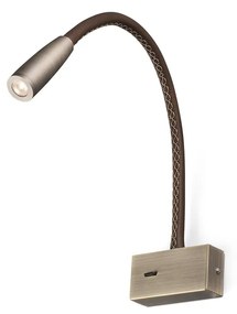 FARO LEAD fali lámpa, bronz, 3000K melegfehér, beépített LED, 3W, IP20, 62704