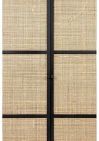 Fekete rattan komód 70x145 cm Guuji - White Label