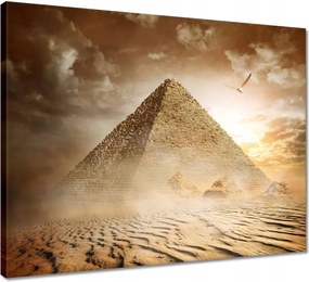 Vászonkép 50x40 Egyiptomi piramis k. Géza