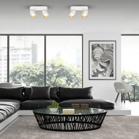 Spotlámpa ANDY 2xGU10/8W/230V fehér/arany