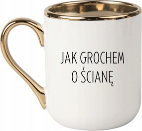 Bögre Fehér Arany Ajándék Vicces Anyák Napja Borsó A Falon