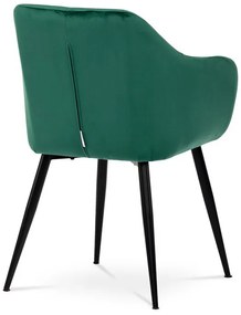 Zöld Bársony Étkezőszék. PIKA GRN4