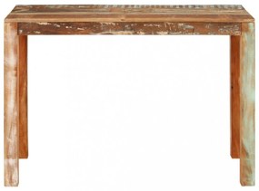tömör újrahasznosított fa étkezőasztal 110 x 55 x 76 cm
