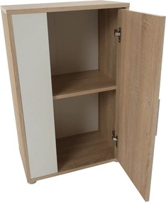 Nappali fal, tölgyfa sonoma/fehér, KEVIN