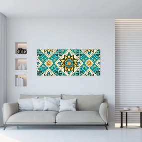 Kép - Türkiz minta (120x50 cm)