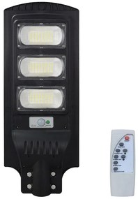 Polux LED Napelemes utcai lámpa érzékelővel STREET LED/15W/3,2V IP65 + távirányító SA1819