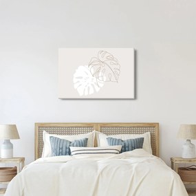 Kép - Line art monstera N⁰2 (90x60 cm)