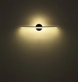 Globo 41924N Fali könnyű fém nikkel matt, akril fehér, IP44, szélesség x magasság: 608x130 mm, Mélység: 74 mm, LED 10W 230V, 980lm forrás, 720lm kimenet, 4000K