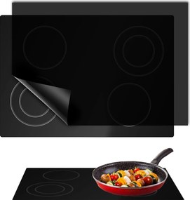 Indukciós főzőlap védőszőnyeg főzési funkcióval Fekete 61x53cm