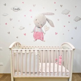 INSPIO Falmatrica - Rózsaszín nyuszi szivecskékkel