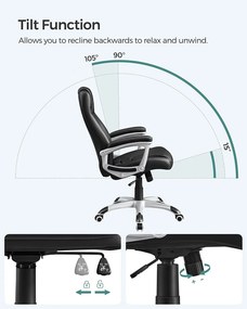 Ergonomikus irodai szék, állítható magasságú forgószék