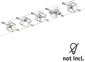 Paulmann 94133 - 5x GU5,3/10W MAC spotlámpa, 230V, króm