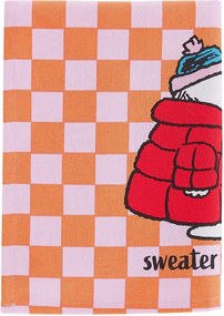 PEANUTS konyharuha 38x54cm , Snoopy kabátban