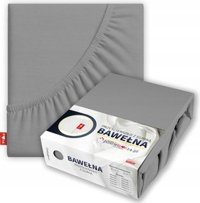 Gumis lepedő 140x200 Vastag Pamut Prémium Oldal 30 cm Acél