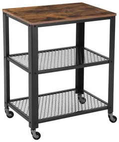 MARGE tálalóasztal barna/fekete