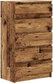vidaXL antik fa színű szerelt fa fiókos szekrény 60 x 36 x 103 cm