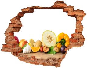 Fali matrica lyuk a falban Gyümölcsök és zöldségek nd-c-83957885